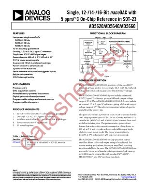 AD5620CRMZ-2 datasheet  